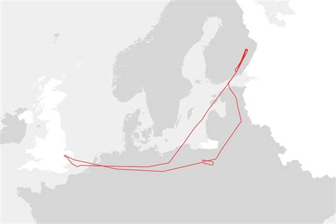 Map Shows US Spy Flight Near Russia's Borders .